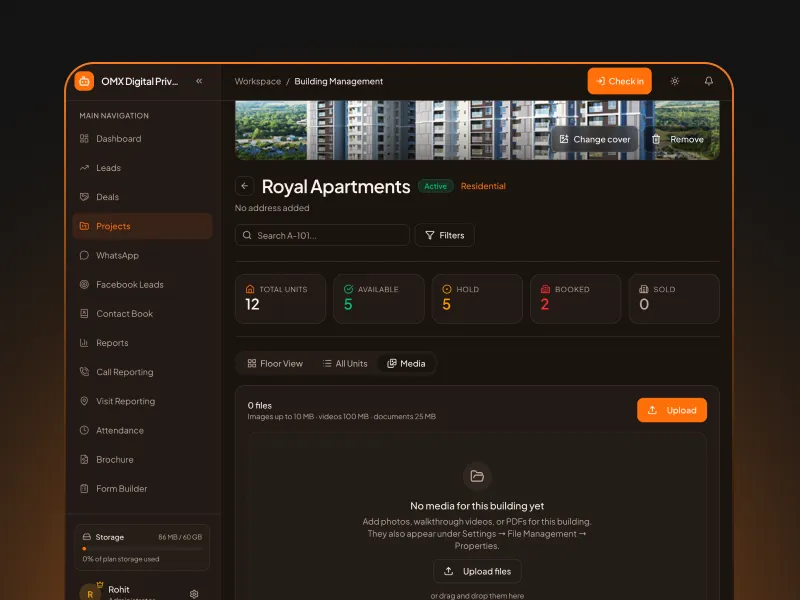 RealTex CRM lead and property workflow