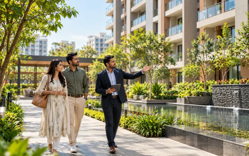 Modern residential property for real estate sales