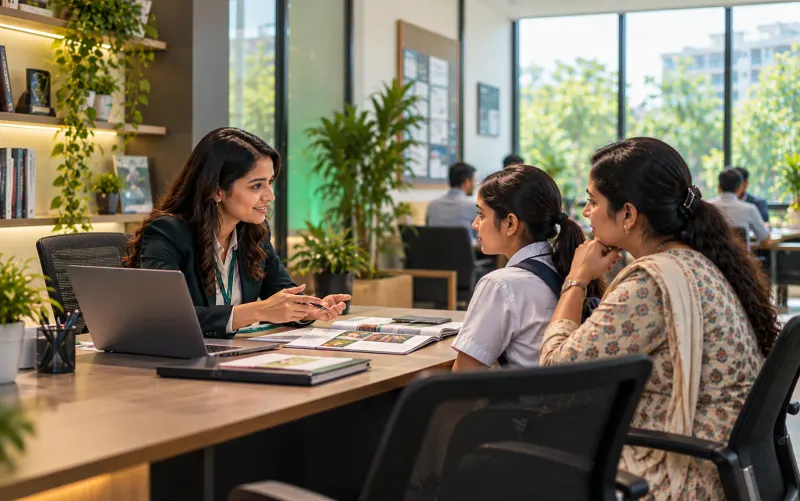Education counselling and admissions setting