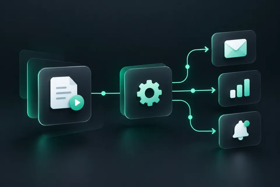 Business automation workflow from enquiry to follow-up